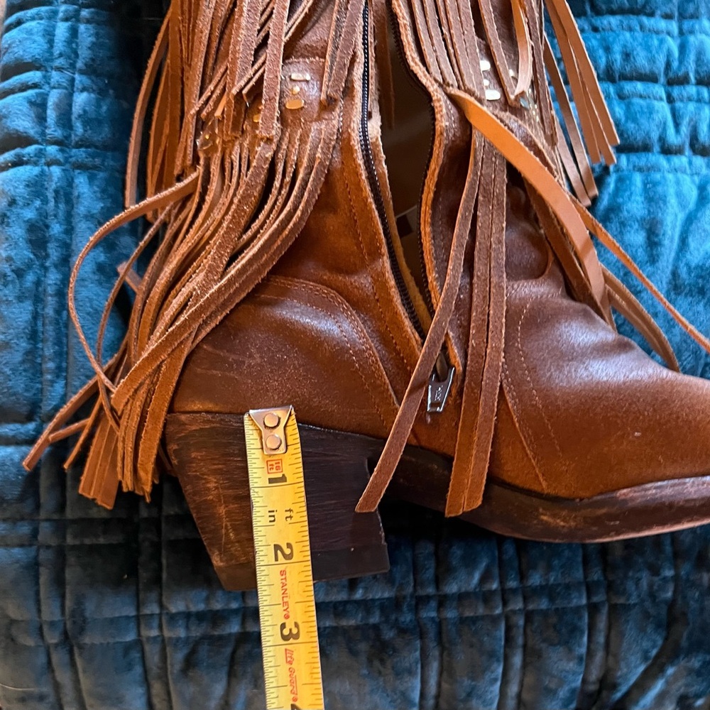 Old Gringo Brown Fringe Boots - Picture 3 of 6